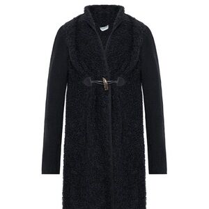 Vintage Alberta Ferretti black mohair & alpaca wool sweater jacket - Small